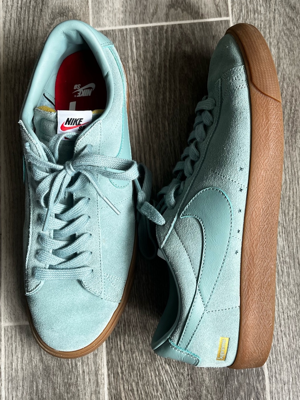 Supreme x Nike SB Blazer Low GT in Canon size 11